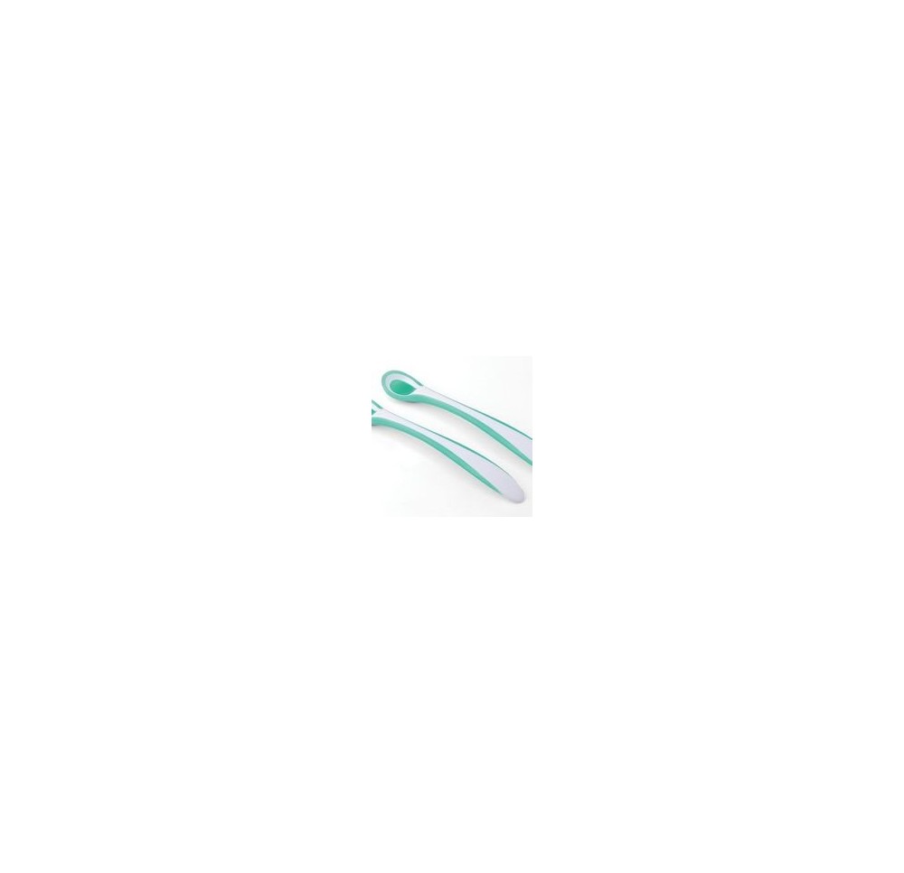 NUVITA cuillères thermosensibles vert 2 pce