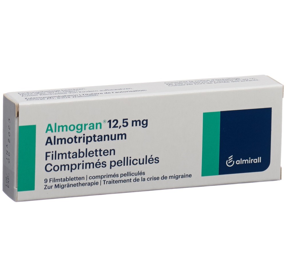ALMOGRAN cpr pell 12.5 mg 9 pce ALMOGRAN cpr pell 12.5 mg 9 pce