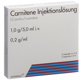 CARNITENE sol inj 1 g/5ml i.v. 5 amp 5 ml
