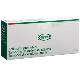FLAWA tampons ouate cellu 4x5cm stérile 70 x 2 pce