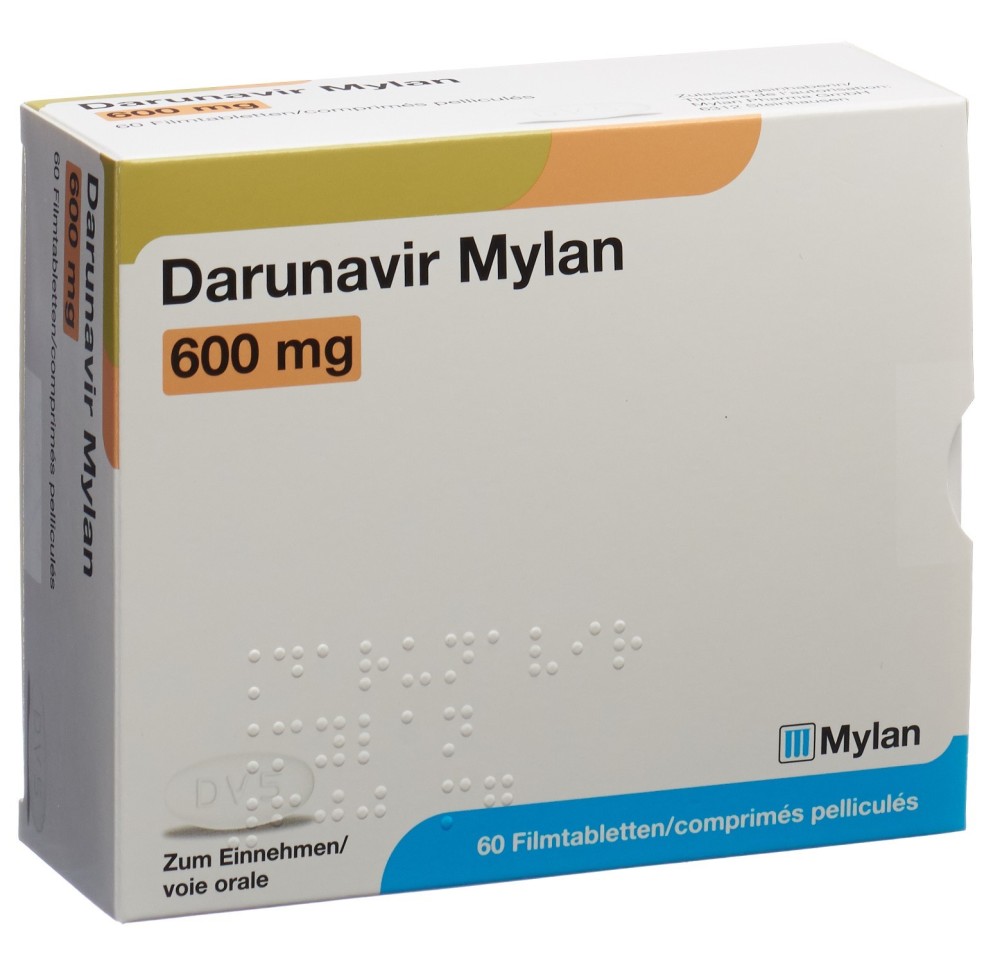 DARUNAVIR Mylan cpr pell 600 mg 60 pce