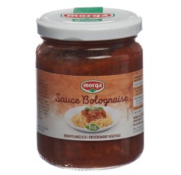MORGA sauce bolognaise avec soja bio verre 250 g