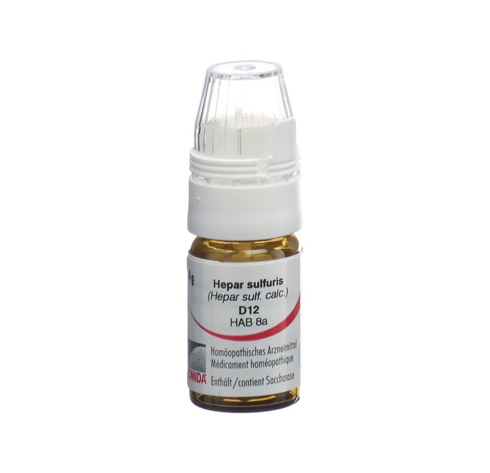 OMIDA hepar sulfuris glob 12 D doseur 4 g