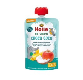 HOLLE Croco Coco pouchy pomme mang noix coco 100 g