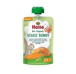 HOLLE Veggie Bunny pouchy caro pata pet pois 100 g