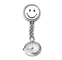 SUNDO montre infirmière smiley 9cm bla av clip pil