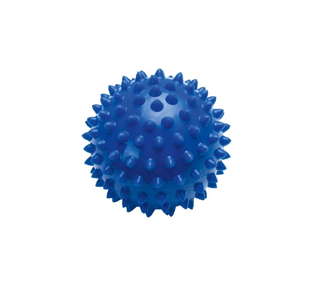 SUNDO ball à picots avec valve 8cm bleu