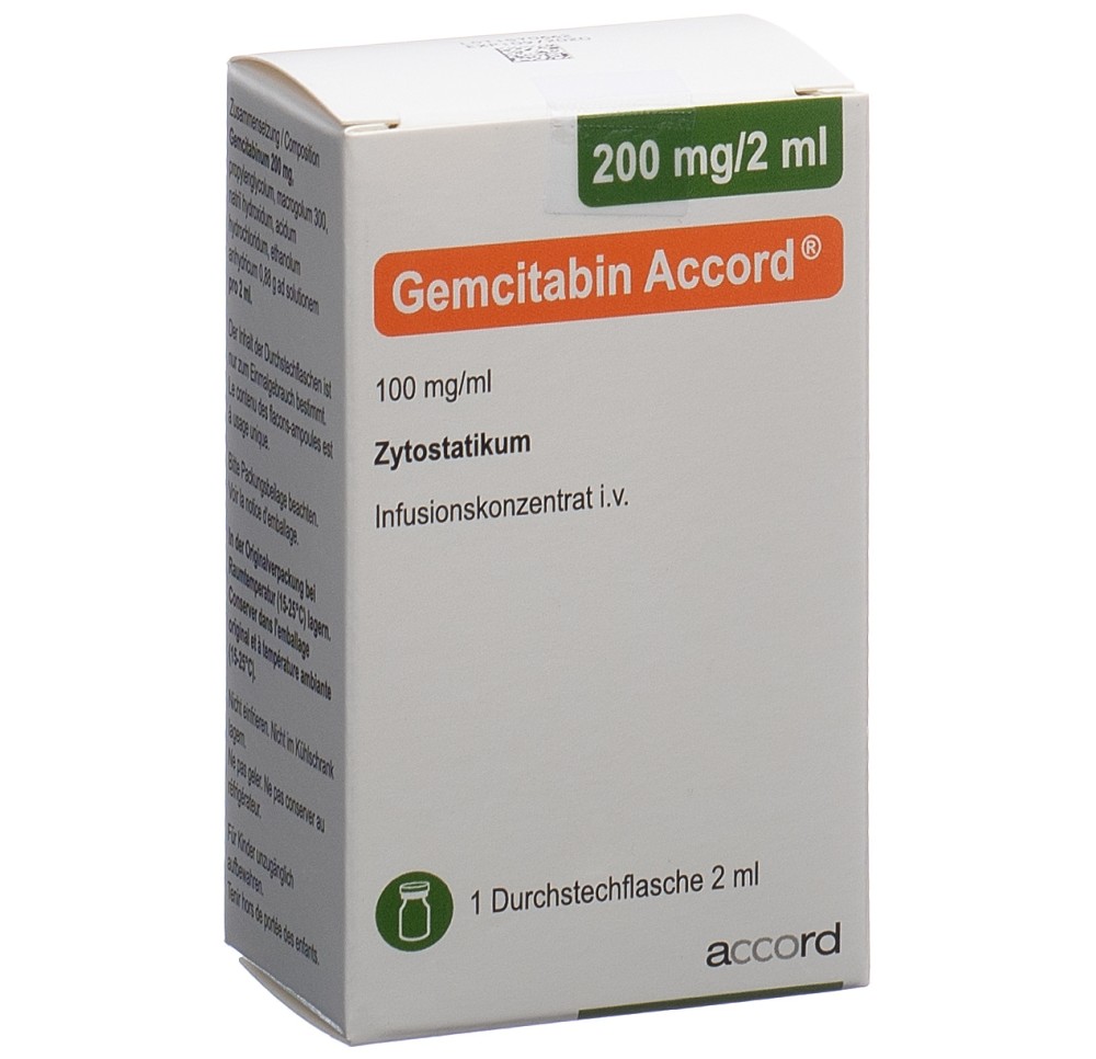GEMCITABIN Accord 200 mg/2ml flac GEMCITABIN Accord 200 mg/2ml flac