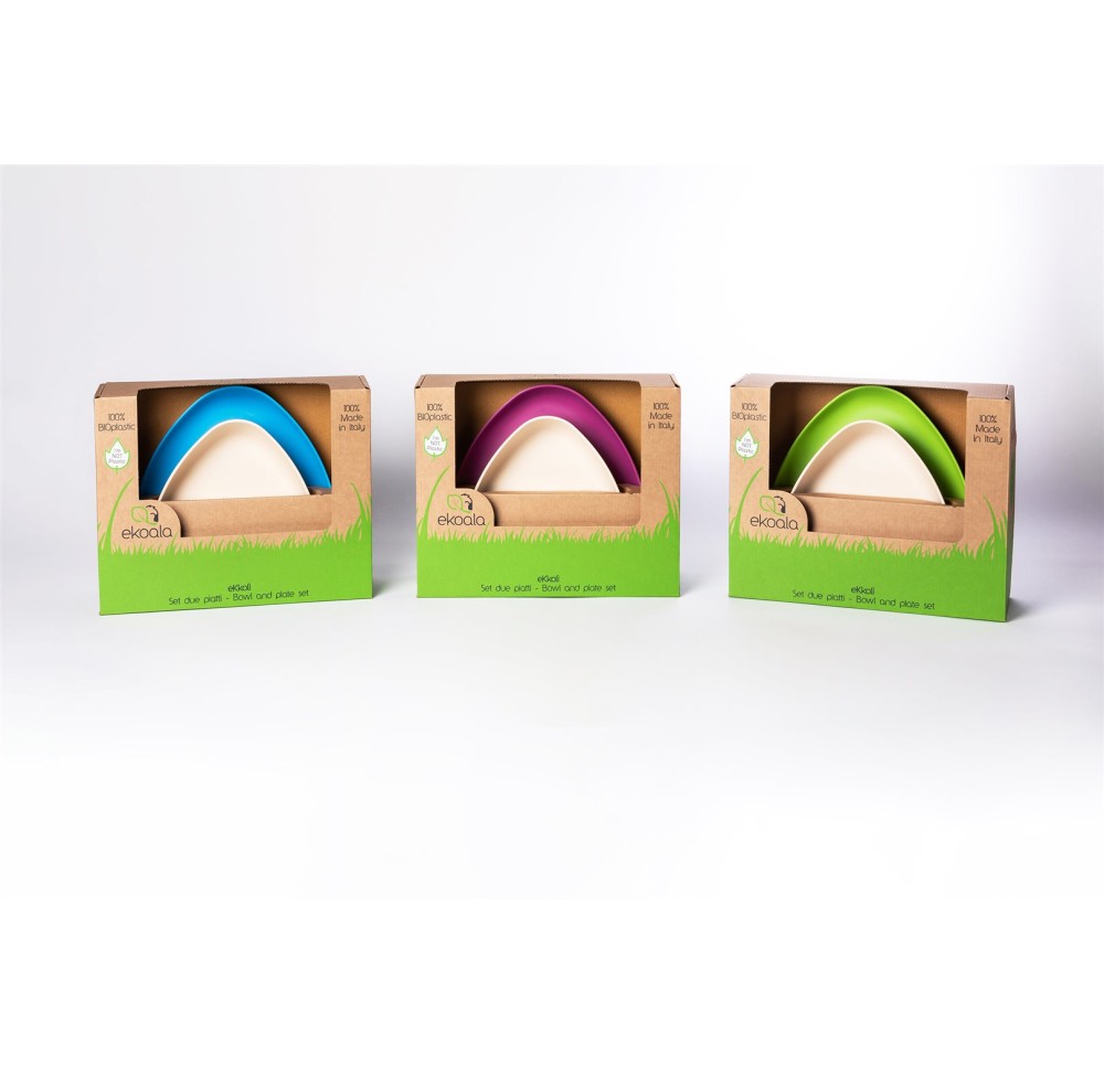 EKOALA eKkoli Set bol & assiette bio plastique