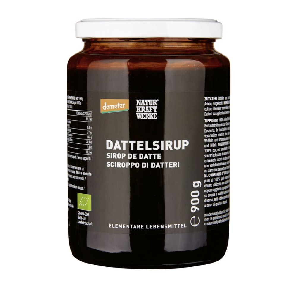 NATURKRAFTWERKE Sirop de datte Demeter verre 900 g