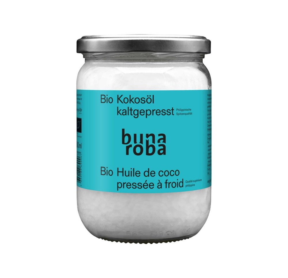 BUNAROBA Huile de noix de coco verre 500 ml BUNAROBA Huile de noix de coco verre 500 ml