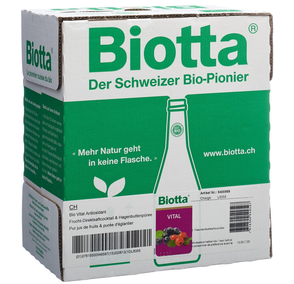 BIOTTA Vital Antioxidant 6 fl 5 dl