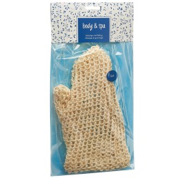 HERBA gant de massage sisal tricoté maille fine