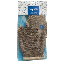 HERBA gant de massage crin cheval sisal tricoté