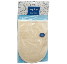 HERBA gant de massage en loofah et tissu éponge