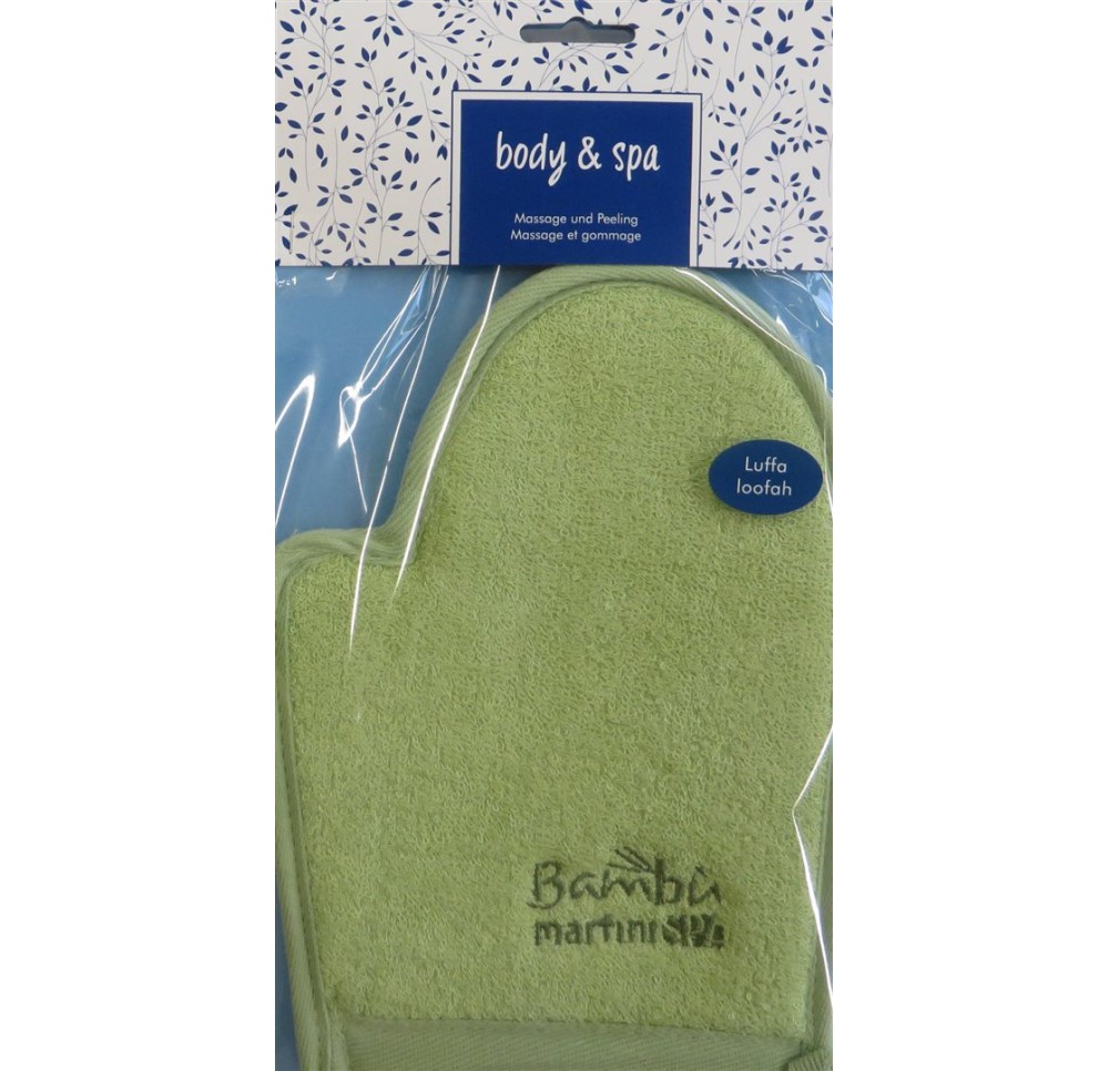 HERBA gant exfoliant loofah et viscose bambou