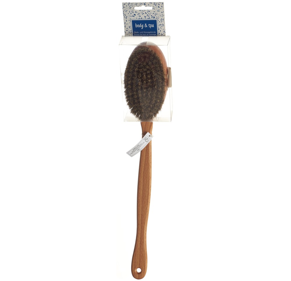HERBA brosse bain massage crin cheval fibres vég