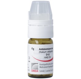 OMIDA Antimonium tartaricum glob 12 D doseur 4 g