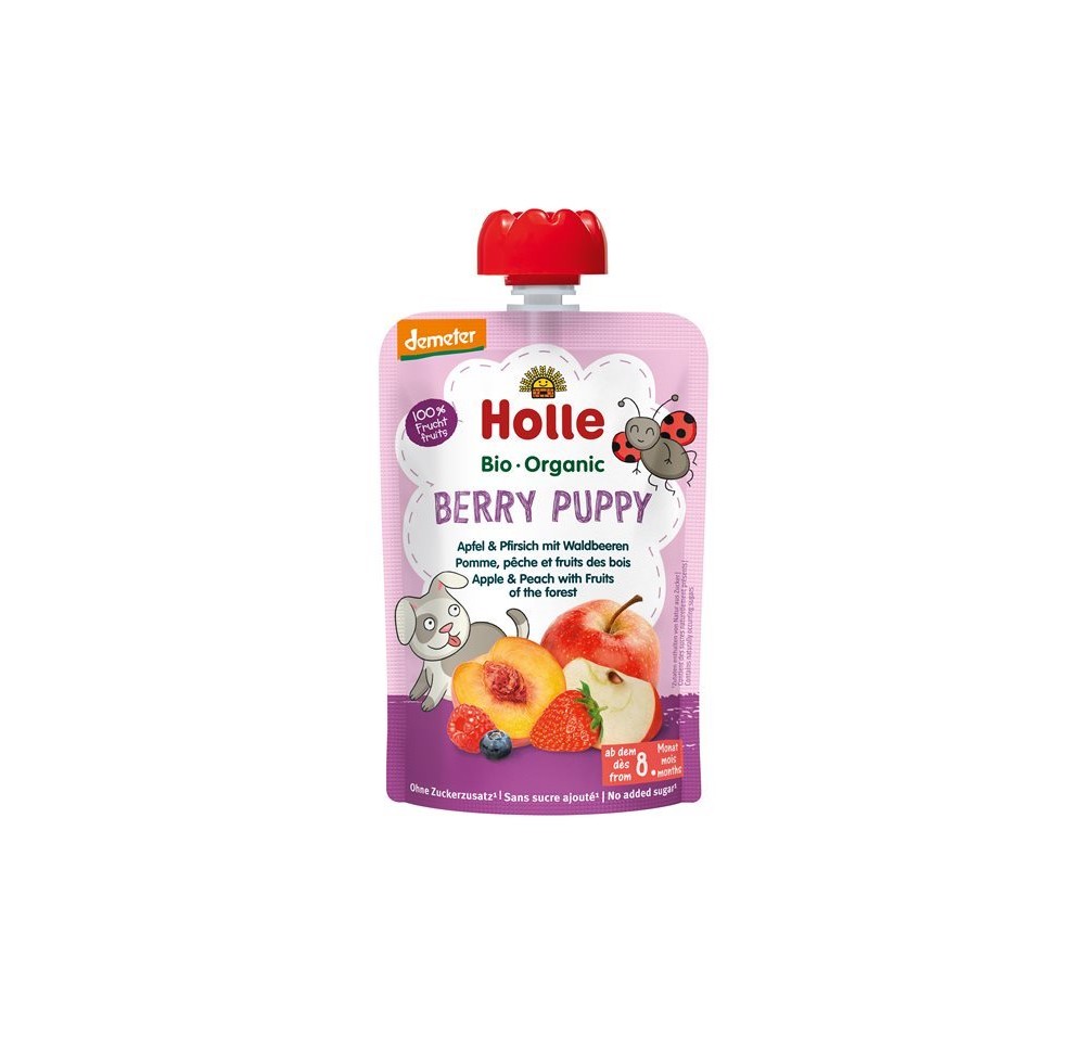 HOLLE Berry Puppy pouchy pom pêche frui bois 100 g