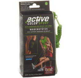 BORT ActiveColor sport band mollet L noir/vert