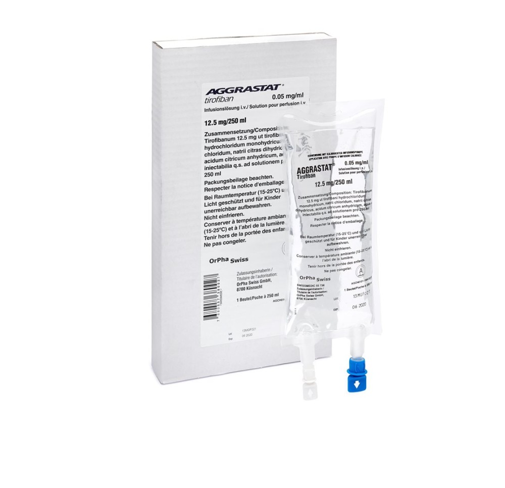AGGRASTAT sol perf 12.5 mg/250ml Freeflex 250 ml AGGRASTAT sol perf 12.5 mg/250ml Freeflex 250 ml
