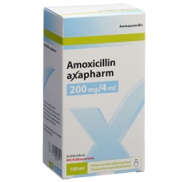 AMOXICILLINE Axapharm pdr 200 mg/4ml p susp 100 ml