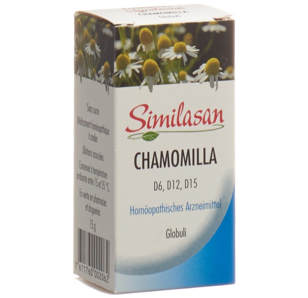 SIMILASAN chamomilla glob D6/D12/D15 15 g