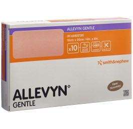 ALLEVYN GENTLE pansement mousse 10x20cm 10 pce