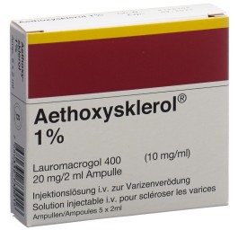 AETHOXYSKLEROL sol inj 1 % 5 amp 2 ml