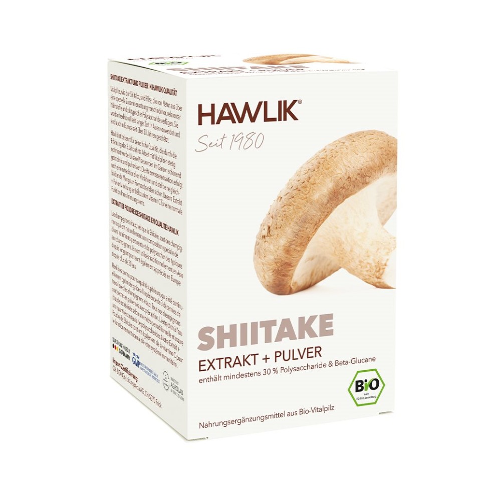 HAWLIK Shiitake Extrait + poudre caps 120 pce