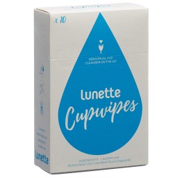 LUNETTE Cupwipe lingettes nettoyantes 10 pce