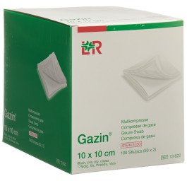 GAZIN compresses gaze 10x10cm 8p st 50 x 2 pce