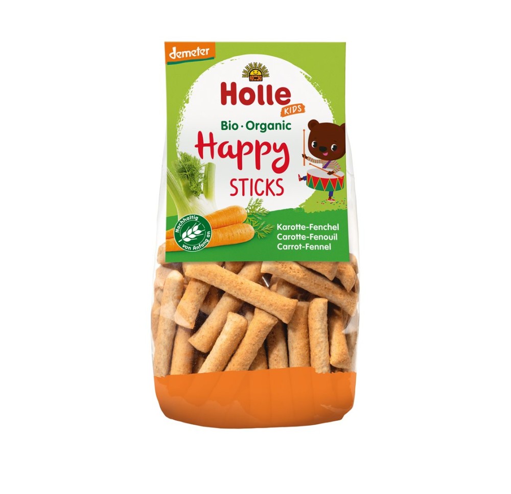 HOLLE happy sticks carotte-fenouil sach 100 g HOLLE happy sticks carotte-fenouil sach 100 g