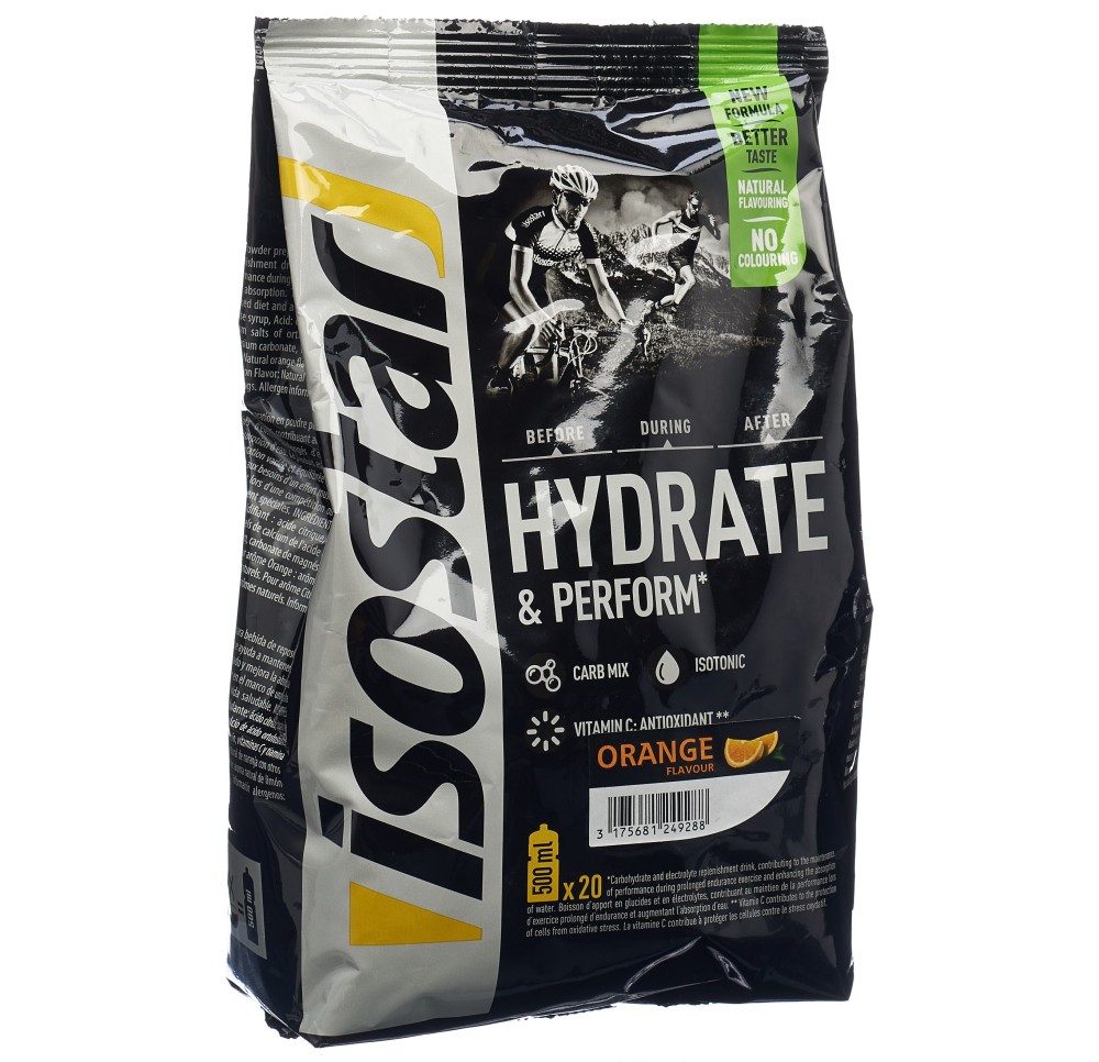 ISOSTAR Hydrate & Perform pdr Orange sach 800 g