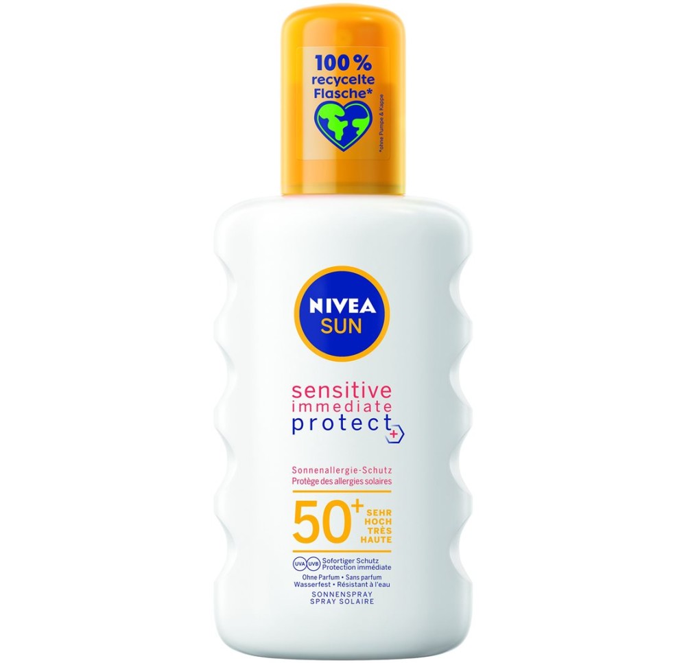 NIVEA SUN sens imm prot Spr FPS50+ 200 ml NIVEA SUN sens imm prot Spr FPS50+ 200 ml