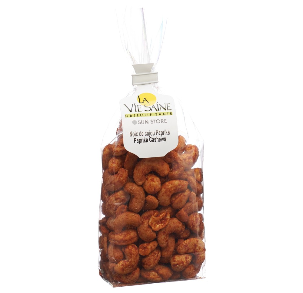 LA VIE SAINE Noix de cajou Paprika sach 200 g LA VIE SAINE Noix de cajou Paprika sach 200 g