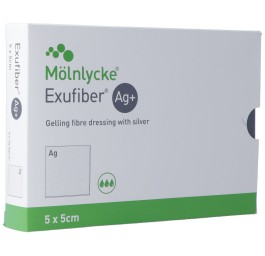 EXUFIBER Ag+ 5x5cm 10 pce