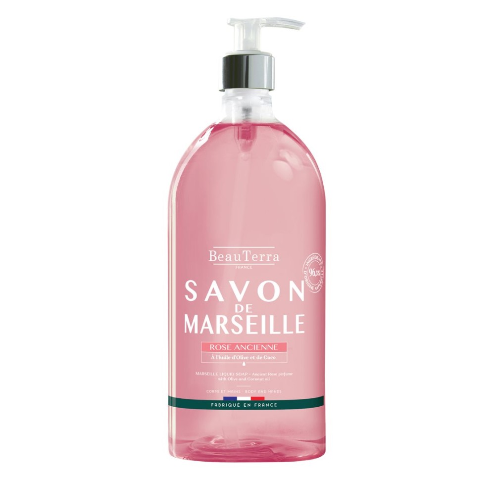 BEAUTERRA savon Marseille liq rose anc 1000 ml