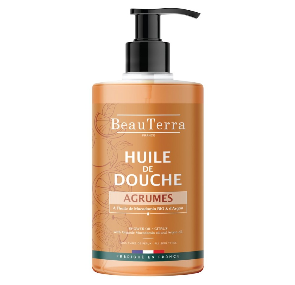 BEAUTERRA huile de douche agrumes fl 750 ml