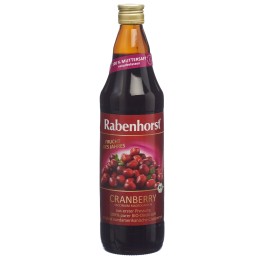 RABENHORST jus pur de cranberry bio fl 750 ml