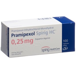 PRAMIPEXOLE Spirig HC cpr 0.25 mg 100 pce