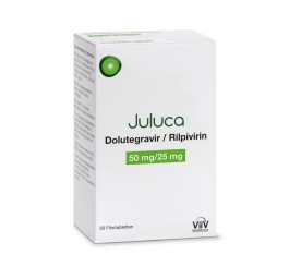 JULUCA cpr pell 50/25 mg bte 30 pce