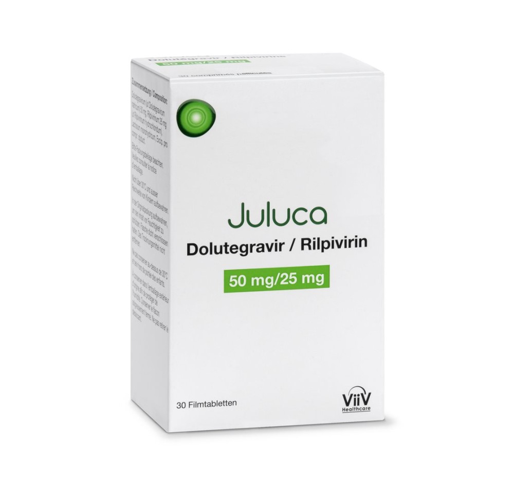 JULUCA cpr pell 50/25 mg bte 30 pce JULUCA cpr pell 50/25 mg bte 30 pce