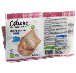 CELIANE pain mie nature sans gluten bio 2 x 200 g