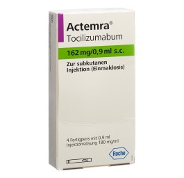 ACTEMRA sol inj 162 mg/0.9ml stylo prérempli 4 pce
