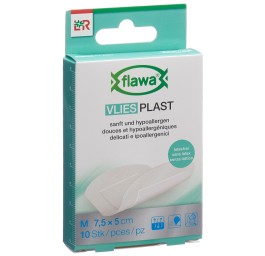 FLAWA Vlies Plast M 7.5x5cm 10 pce