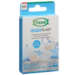 FLAWA Forte Plast 2.5x7.6cm transparent 20 pce