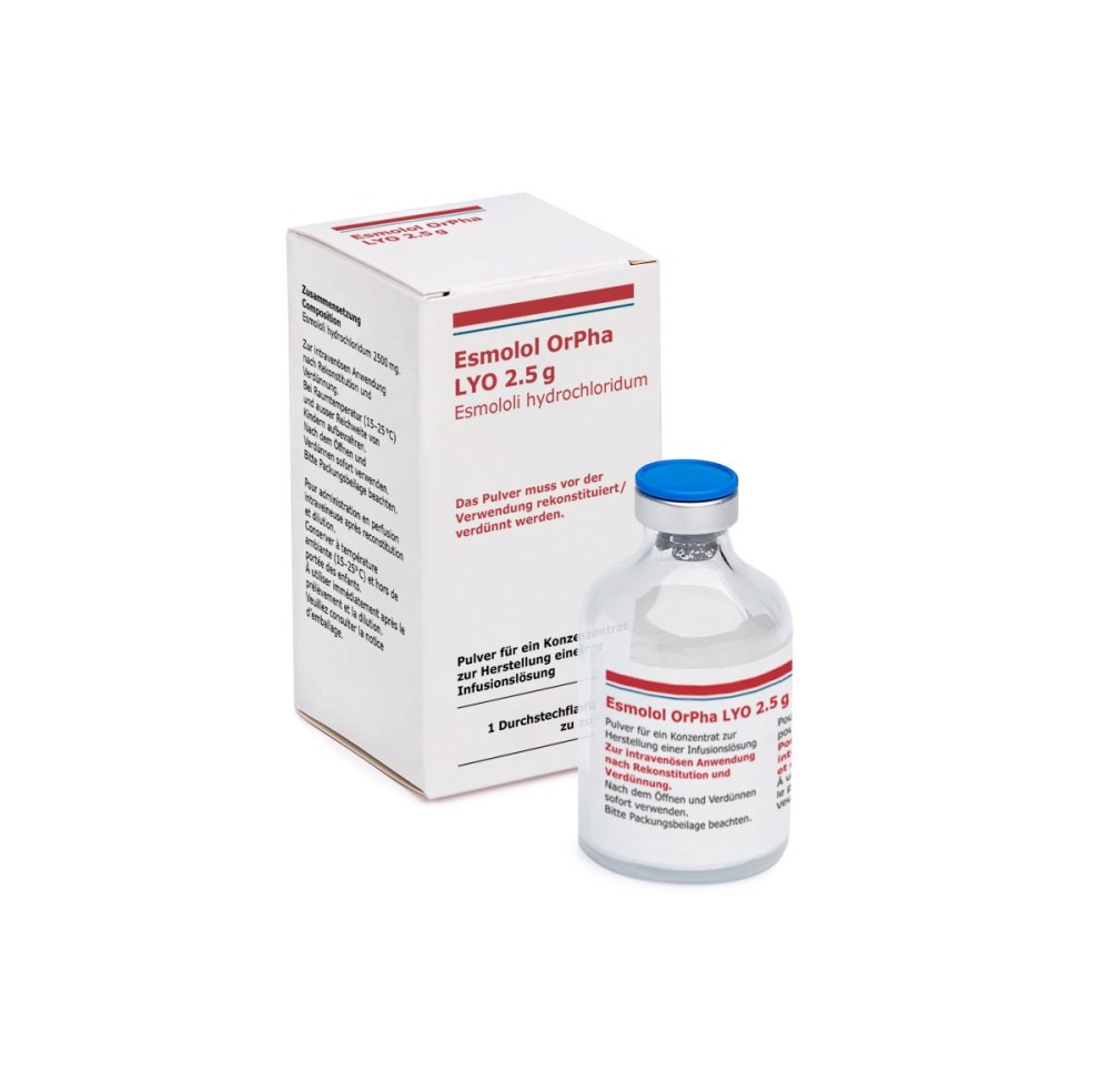 ESMOLOL OrPha LYO conc perf 2500 mg/50ml flac