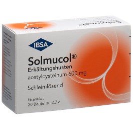 SOLMUCOL toux grasse gran 600 mg sach 20 pce