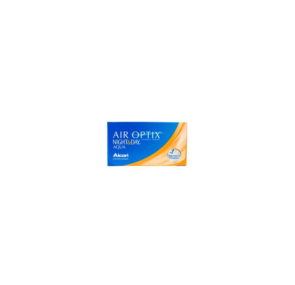 AIR OPTIX Night & Day Aqua lenses cont plano 6 pce